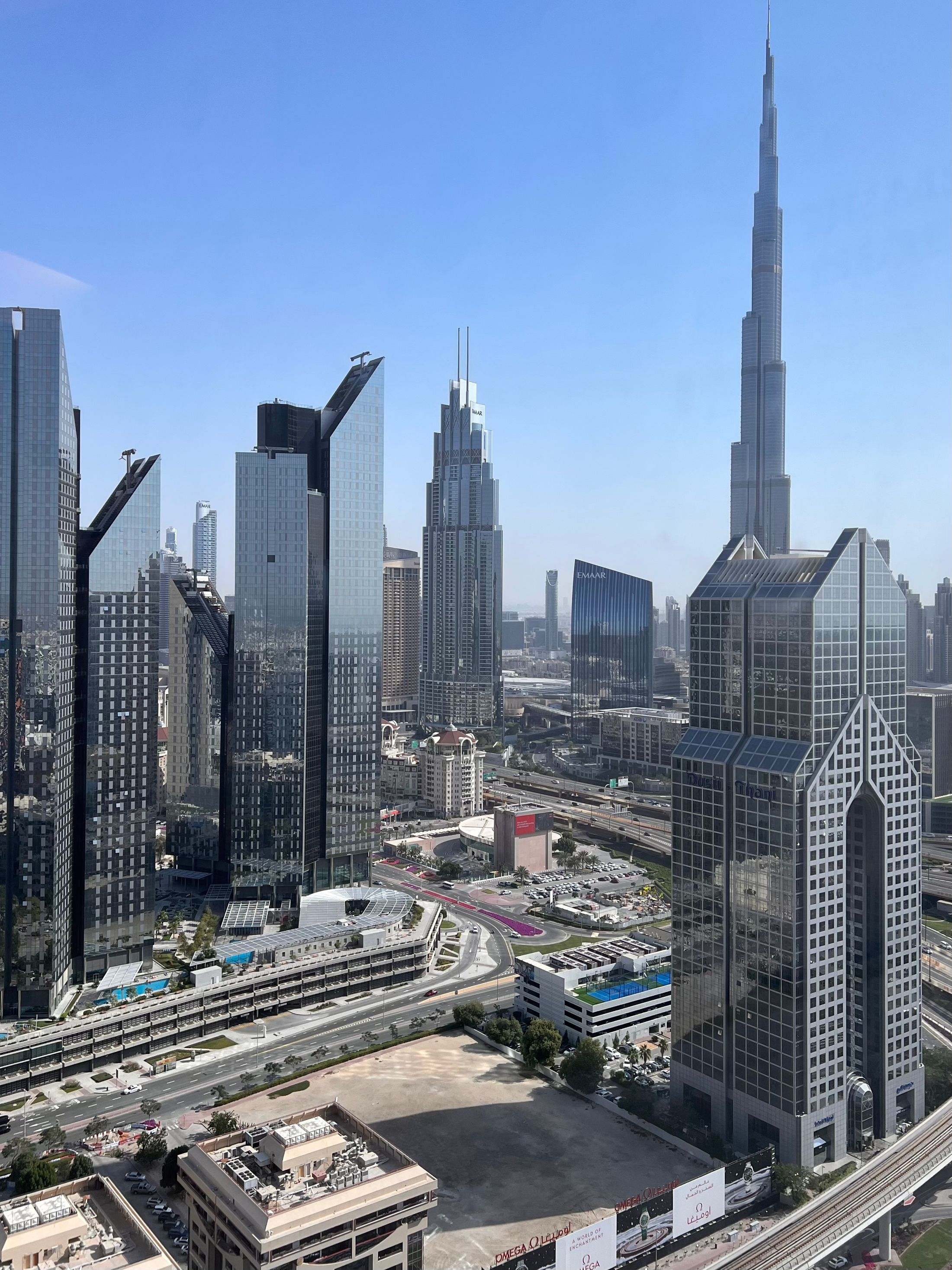 Real view of Dubai's growing business district